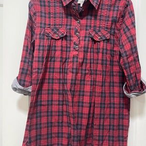 Cato Red and Black Plaid Shirt